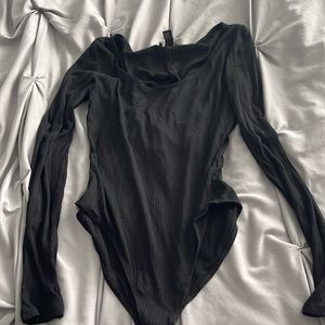 Black Long Sleeve Bodysuit